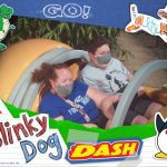 Teen boy with Chiari malformation enjoying the Slinky Dog Dash ride at Disney