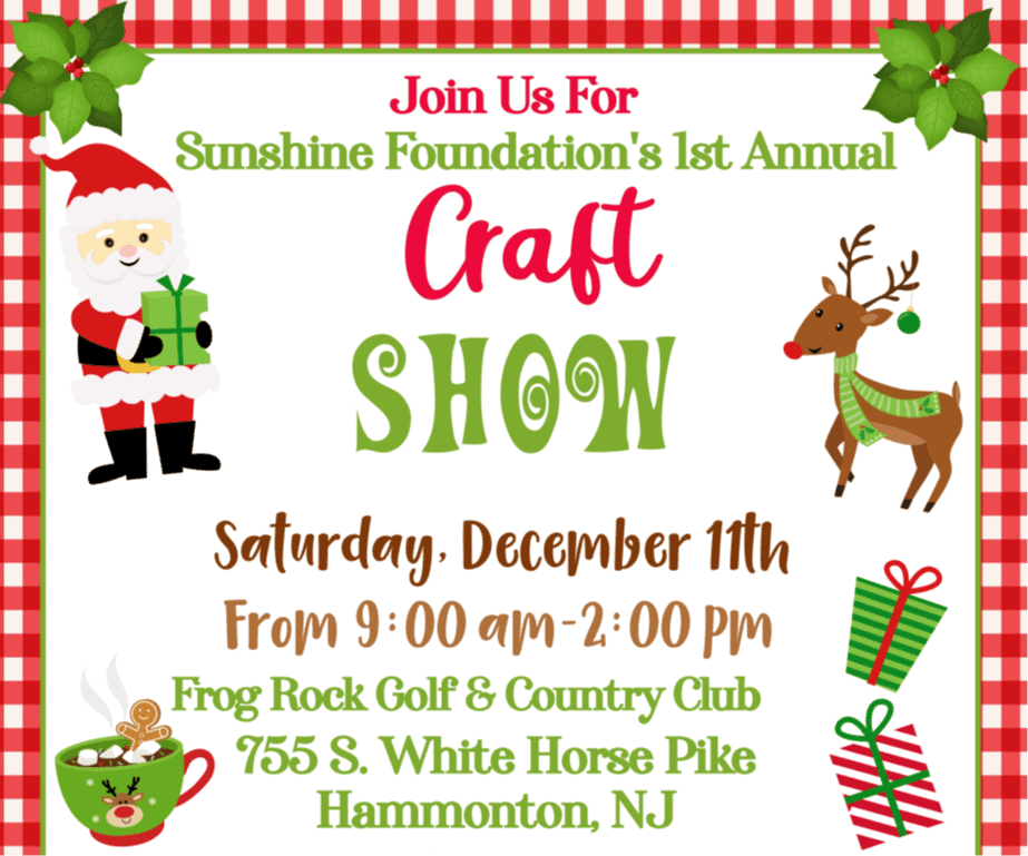 Hammonton Craft Show 2021 Sunshine Foundation