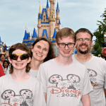 Colten in front of Cinderella's castle in Disney World