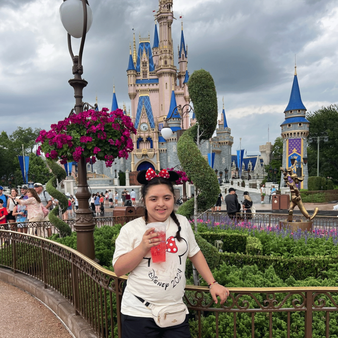 Leslie enjoying her time at Disney World!
